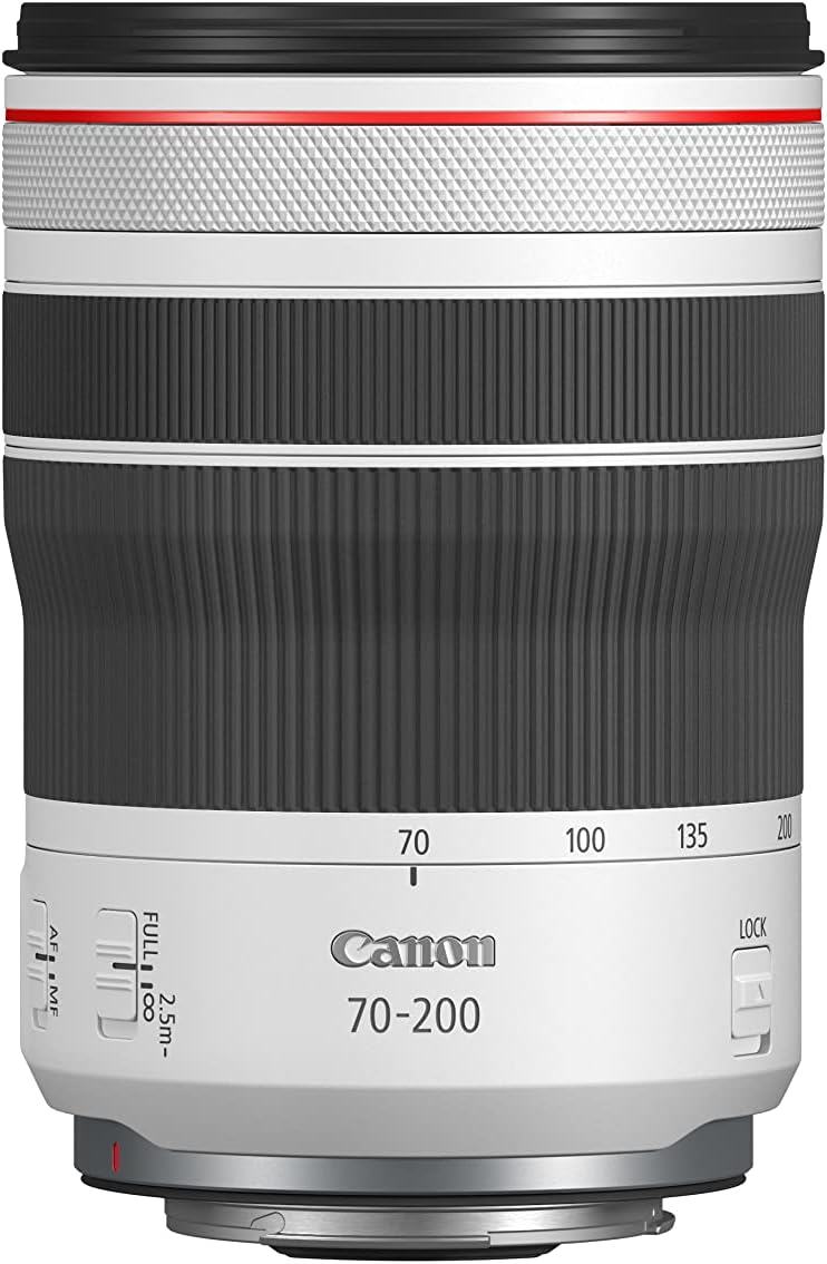 Objectif Canon RF 70-200 mm F4L IS USM, téléobjectif zoom, stabilisateur d'image optique 5 vitesses, photo voyage/sport/faune, compatible Canon EOS R Unique