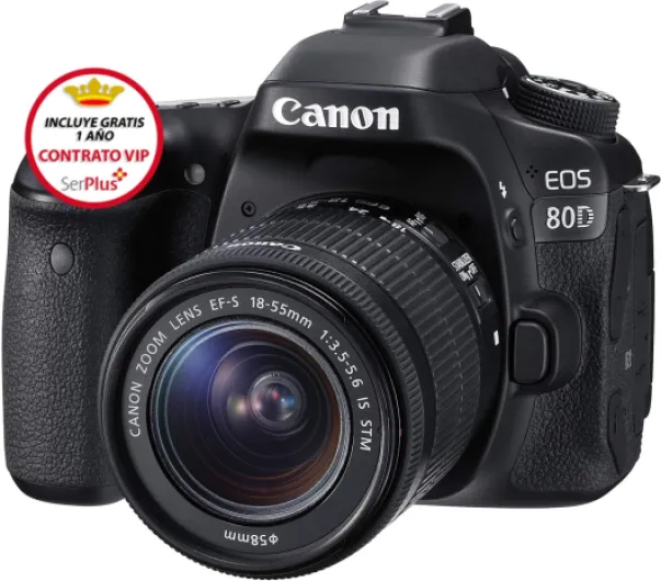 EOS 80D 18-55LS STM Appareil Photo Numérique Noir EOS 80D Kit 18-55