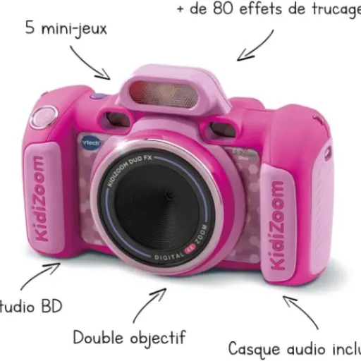 Test KidiZoom Duo FX Rose : l'appareil photo pour enfants qui amuse sans prise de tête