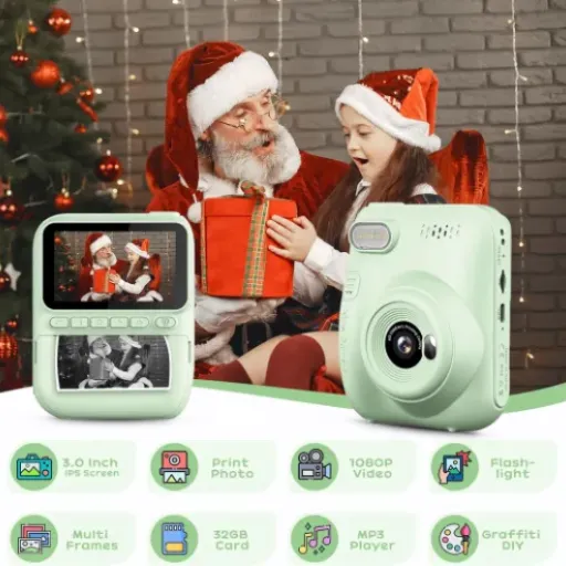 Test de l'Appareil Photo Instantané Enfant GREENKINDER : un gadget sympa pour stimuler la créativité des petits