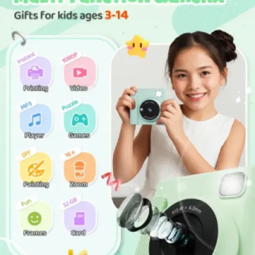 Test Appareil Photo Instantané Enfants TIATUA : Une option amusante pour les petits photographes en herbe