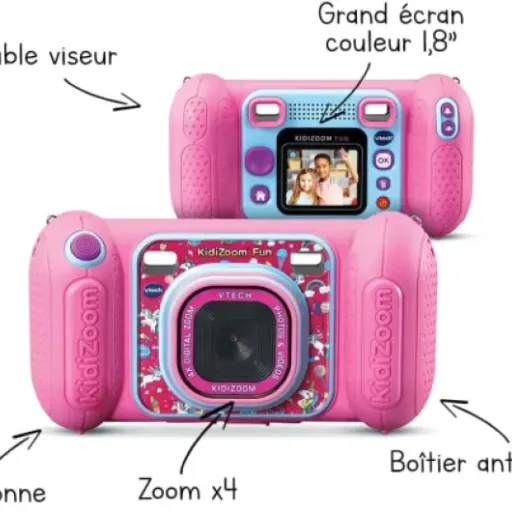 Test KidiZoom Fun Rose : l'appareil photo enfant qui fait le job
