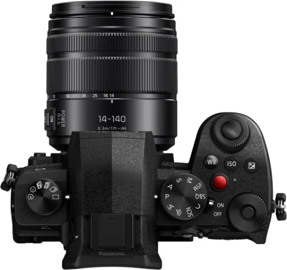 Lumix G97 - Appareil Photo Hybride + Objectif Lumix 14-140mm (Capteur 4/3 20MP, Double stabilisation, Viseur OLED Vidéo 4K illimité, Vlog-L, Wi-FI, Bluetooth, Tropicalisé) Noir
