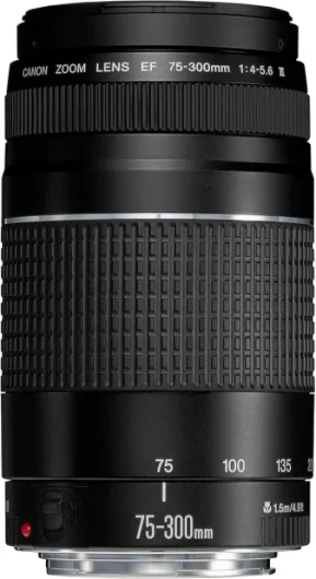EF 75-300mm f/4.0-5.6 III Objectif [Ancien Modèle] simple Version Canon Pass