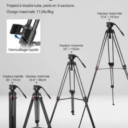 Test NEEWER TP74 : un trépied vidéo costaud pour filmer sans se ruiner