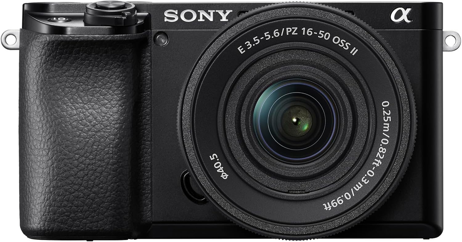 Sony Alpha 6100 APS-C Mirrorless Camera with 16-50 mm & 55-210 mm Fast 0.02s Auto Focus with Eye Detection for Humans and Animals, 4K Film Recordings and Tilting Display