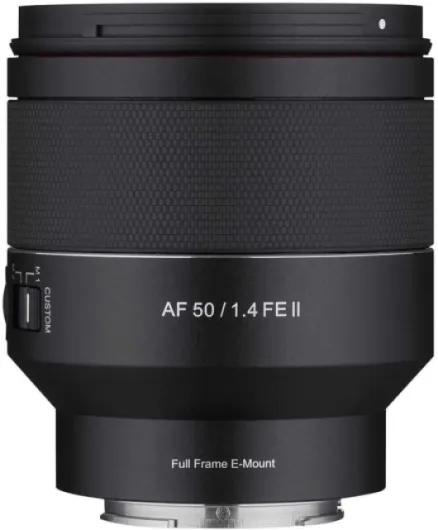 SAMYANG AF 50 mm F1.4 II FE pour Sony E - objectif autofocus standard pour appareils photo hybrides de Sony, pour capteurs plein format et APS-C, idéal pour les prises de vue détaillées AF 50 mm F1,4 II FE
