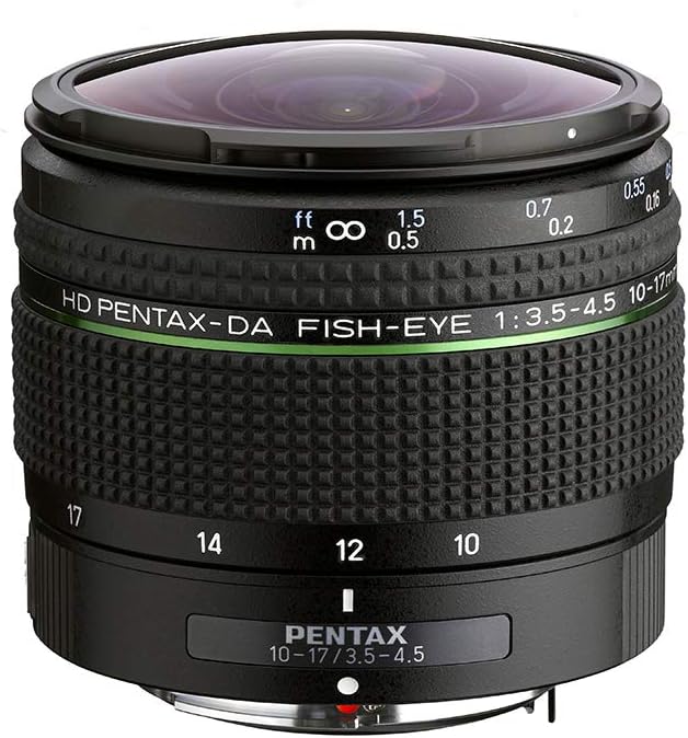HD-PENTAX-DA-Fish-Eye 10-17 mm F3.5-4.5 Ed Objectif Ultra Grand Angle Compact et Léger pour Reflex numérique K-1 II K-70 KP DSLR 10-17 mm Unique