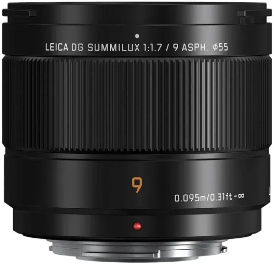 Leica 9mm F1.7 I Objectif à focale Fixe H-X09E (Grand Angle 9mm, Grande Ouverture F1.7, Macro, Ultra Compact, equiv 35mm: 18mm) Noir – Compatible Monture Micro 4/3 Panasonic & Olympus